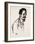 Portrait of Jehan Rictus, 20th Century-Theophile Alexandre Steinlen-Framed Giclee Print