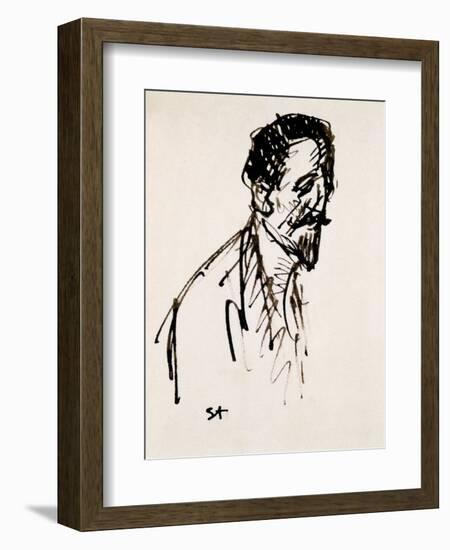 Portrait of Jehan Rictus, 20th Century-Theophile Alexandre Steinlen-Framed Giclee Print