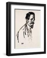 Portrait of Jehan Rictus, 20th Century-Theophile Alexandre Steinlen-Framed Giclee Print