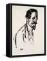 Portrait of Jehan Rictus, 20th Century-Theophile Alexandre Steinlen-Framed Stretched Canvas