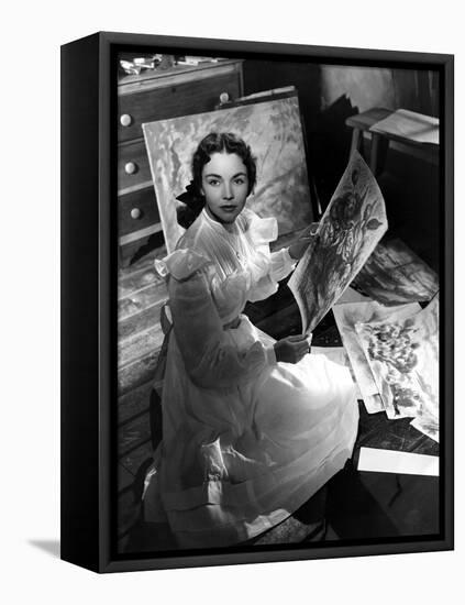 Portrait Of Jennie, Jennifer Jones, 1948-null-Framed Stretched Canvas