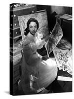 Portrait Of Jennie, Jennifer Jones, 1948-null-Stretched Canvas