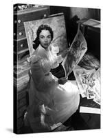 Portrait Of Jennie, Jennifer Jones, 1948-null-Stretched Canvas