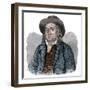 Portrait of Jeremy Bentham (1748-1832), English philosopher, economist, and theoretical jurist-French School-Framed Giclee Print