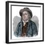 Portrait of Jeremy Bentham (1748-1832), English philosopher, economist, and theoretical jurist-French School-Framed Giclee Print