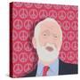 Portrait of Jeremy Corbyn-Claire Huntley-Stretched Canvas