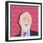 Portrait of Jeremy Corbyn-Claire Huntley-Framed Giclee Print