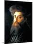 Portrait of Jew with Streimel-Isidor Kaufmann-Mounted Art Print