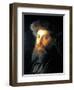 Portrait of Jew with Streimel-Isidor Kaufmann-Framed Art Print