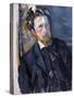 Portrait of Joachim Gasquet (1873-1921) - Paul Cezanne (1839-1906). Oil on Canvas, Ca 1896. Nationa-Paul Cezanne-Stretched Canvas