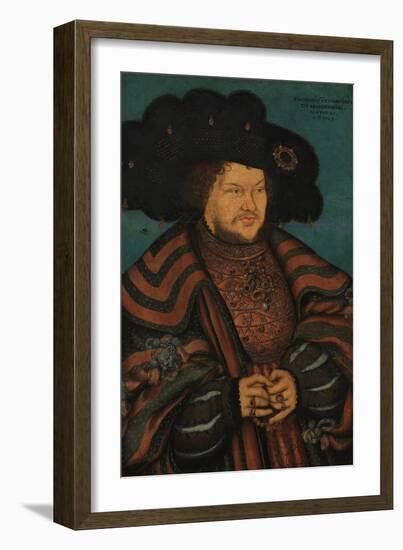 Portrait of Joachim I Nestor (1484-153), Elector of Brandenburg, 1529-Lucas Cranach the Elder-Framed Giclee Print