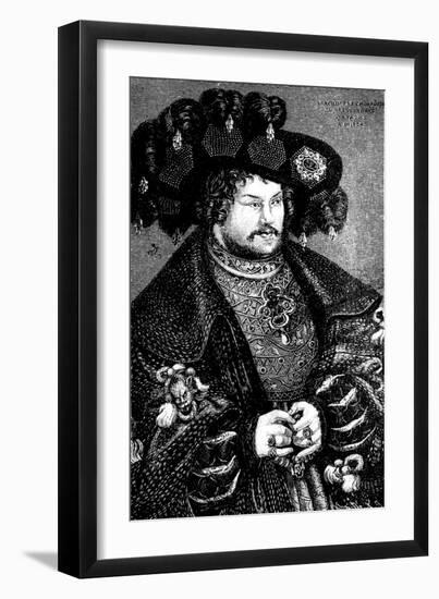 Portrait of Joachim I Nestor (1484-153), Elector of Brandenburg, 15th Century-null-Framed Giclee Print