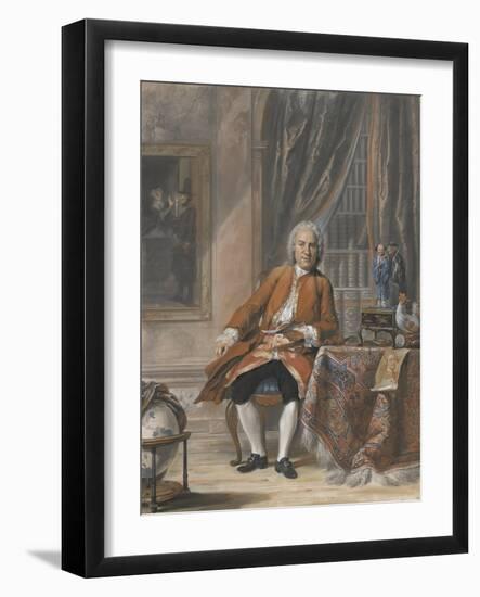 Portrait of Joan Jacob Mauricius, Governor-General of Suriname, 1741-Cornelis Troost-Framed Giclee Print