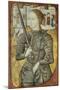 Portrait of Joan of Arc, Ca. 1430. from Charles D'Orleans' Poesy. French Miniature Painting-null-Mounted Art Print