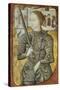Portrait of Joan of Arc, Ca. 1430. from Charles D'Orleans' Poesy. French Miniature Painting-null-Stretched Canvas
