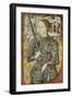 Portrait of Joan of Arc, Ca. 1430. from Charles D'Orleans' Poesy. French Miniature Painting-null-Framed Art Print