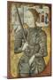 Portrait of Joan of Arc, Ca. 1430. from Charles D'Orleans' Poesy. French Miniature Painting-null-Mounted Art Print