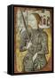 Portrait of Joan of Arc, Ca. 1430. from Charles D'Orleans' Poesy. French Miniature Painting-null-Framed Stretched Canvas