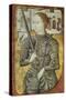 Portrait of Joan of Arc, Ca. 1430. from Charles D'Orleans' Poesy. French Miniature Painting-null-Stretched Canvas