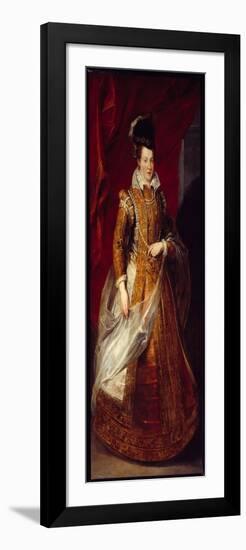 Portrait of Joan of Austria (1547-1578) Grand Duchess of Tuscany, Mother of Mary of Medicis. Painti-Peter Paul Rubens-Framed Premium Giclee Print