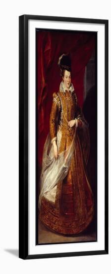 Portrait of Joan of Austria (1547-1578) Grand Duchess of Tuscany, Mother of Mary of Medicis. Painti-Peter Paul Rubens-Framed Premium Giclee Print