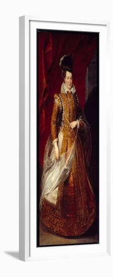 Portrait of Joan of Austria (1547-1578) Grand Duchess of Tuscany, Mother of Mary of Medicis. Painti-Peter Paul Rubens-Framed Premium Giclee Print