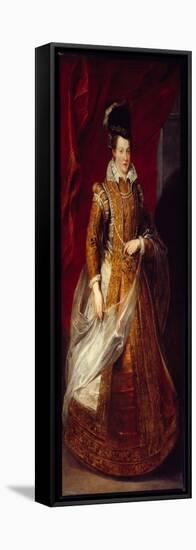 Portrait of Joan of Austria (1547-1578) Grand Duchess of Tuscany, Mother of Mary of Medicis. Painti-Peter Paul Rubens-Framed Stretched Canvas