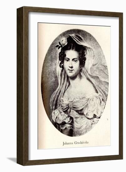 Portrait of Joanna Grudzinska, Early 19th C-null-Framed Giclee Print