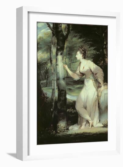 Portrait of Joanna Lloyd of Maryland, after a Painting by Sir Joshua Reynolds (1723-92)-English-Framed Giclee Print