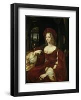 Portrait of Joanna of Aragon, c.1518-Raphael-Framed Giclee Print