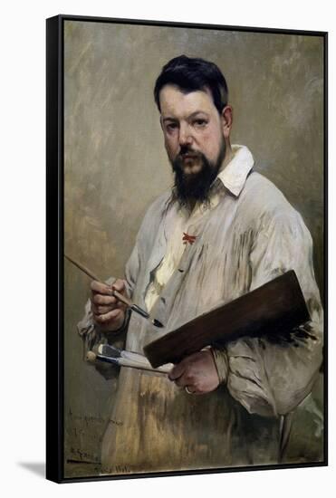 Portrait of Joaquin Sorolla, 1901-Jose Jimenez aranda-Framed Stretched Canvas