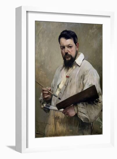 Portrait of Joaquin Sorolla, 1901-Jose Jimenez aranda-Framed Giclee Print