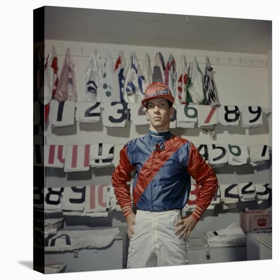 Portrait of Jockey Bill Willie Hartack Jr. 1955-Eliot Elisofon-Stretched Canvas