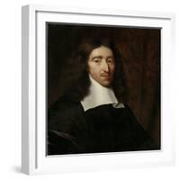 Portrait of Johan De Witt, Grand Pensionary of Holland-Caspar Netscher-Framed Art Print