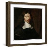 Portrait of Johan De Witt, Grand Pensionary of Holland-Caspar Netscher-Framed Art Print