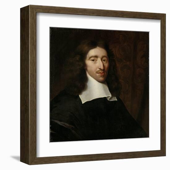 Portrait of Johan De Witt, Grand Pensionary of Holland-Caspar Netscher-Framed Art Print