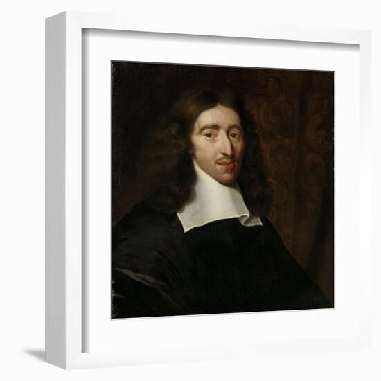 Portrait of Johan De Witt, Grand Pensionary of Holland-Caspar Netscher-Framed Art Print