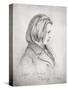 Portrait of Johanes Brahms Aged Twenty, 1853-Joseph Bonaventure Laurens-Stretched Canvas