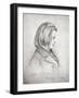 Portrait of Johanes Brahms Aged Twenty, 1853-Joseph Bonaventure Laurens-Framed Giclee Print