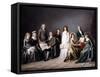 Portrait of Johann Burki, Commissaire General of the Canton of Berne, and His Family, 1797-Pierre Nicolas Legrand-Framed Stretched Canvas