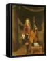 Portrait of Johann Schenck-Constantin Netscher-Framed Stretched Canvas