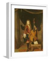 Portrait of Johann Schenck-Constantin Netscher-Framed Giclee Print