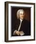 Portrait of Johann Sebastian Bach, by Haussmann, Elias Gottlob (1695-1774) (Oil on Canvas)-Elias Gottleib Haussmann-Framed Giclee Print