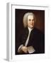 Portrait of Johann Sebastian Bach, by Haussmann, Elias Gottlob (1695-1774) (Oil on Canvas)-Elias Gottleib Haussmann-Framed Giclee Print