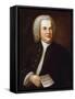 Portrait of Johann Sebastian Bach, by Haussmann, Elias Gottlob (1695-1774) (Oil on Canvas)-Elias Gottleib Haussmann-Framed Stretched Canvas