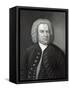 Portrait of Johann Sebastian Bach, German Composer (Engraving)-Elias Gottleib Haussmann-Framed Stretched Canvas