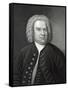 Portrait of Johann Sebastian Bach, German Composer (Engraving)-Elias Gottleib Haussmann-Framed Stretched Canvas