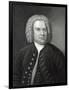 Portrait of Johann Sebastian Bach, German Composer (Engraving)-Elias Gottleib Haussmann-Framed Giclee Print