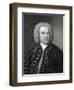 Portrait of Johann Sebastian Bach, German Composer (Engraving)-Elias Gottleib Haussmann-Framed Premium Giclee Print