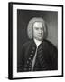 Portrait of Johann Sebastian Bach, German Composer (Engraving)-Elias Gottleib Haussmann-Framed Giclee Print